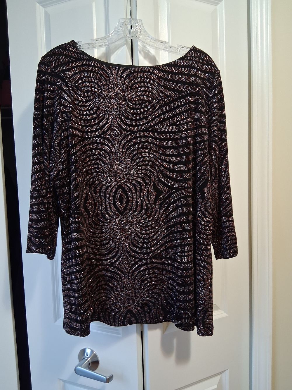 Black Top with Rose Gold